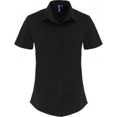 Premier popelínová elastická košile PR346 černá – Zboží Mobilmania