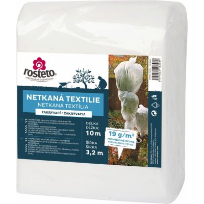 Neotex netkaná textilie Rosteto bílý 19g 10 x 3,2 m – Sleviste.cz