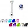 Piercing Šperky4U stříbrný piercing do nosu kamínek N01003-LB