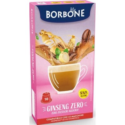 Caffé Borbone Ženšenová káva ZERO kapsle do Nespresso 10 ks – Sleviste.cz