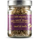 Salt Odyssey mořská sůl ve vločkách bazalka a česnek 100 g – Zboží Dáma