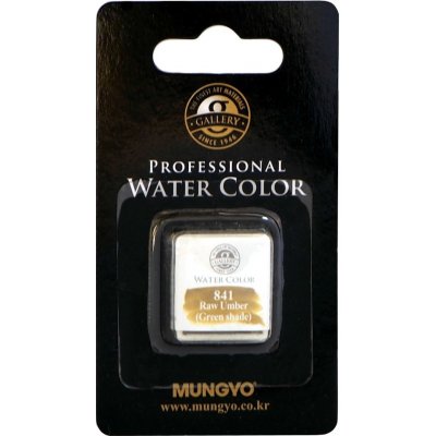 Mungyo Akvarel v půlpánvičce Raw Umber (Green shade) 841 – Hledejceny.cz