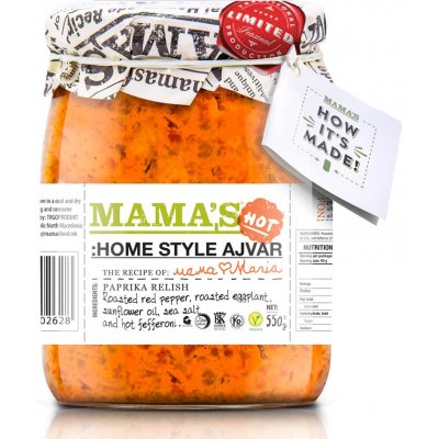 Mama's Ajvar HOT pálivý 550 g