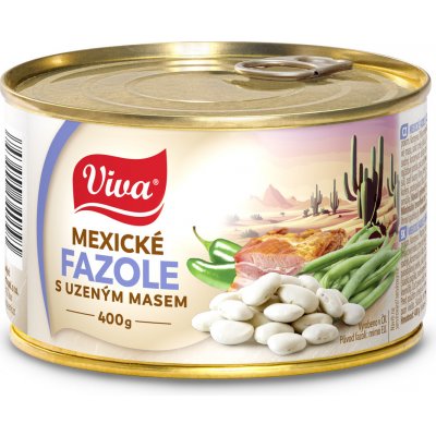 Viva Mexické fazole s uzeným masem 400 g – Zboží Dáma