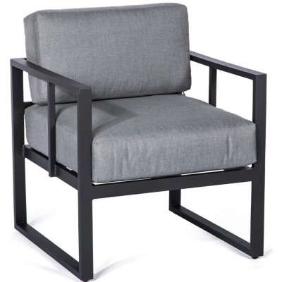 Bonami Selection Bellisima zahradní křeslo šedá/černá – Zboží Dáma