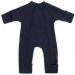 Merino overal bez kapuce s dvojitým zipem modrý navy Smallstuff – Zboží Dáma