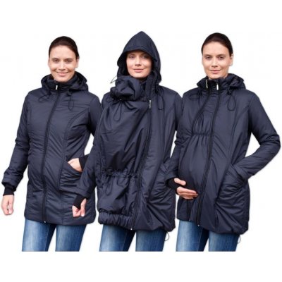 Jožánek Zora zimní vyteplená bunda pro těhotné a nosící ženy černá – Zboží Mobilmania