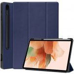 Protemio Leather zaklapovací obal Samsung Galaxy Tab S8+ / S7+ / S7 FE 32768 modrý – Zbozi.Blesk.cz