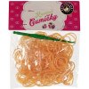 Loom bands Loom Bands pletací gumičky svítící ve tmě oranžové 200ks + háček