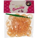 Loom Bands pletací gumičky svítící ve tmě oranžové 200ks + háček