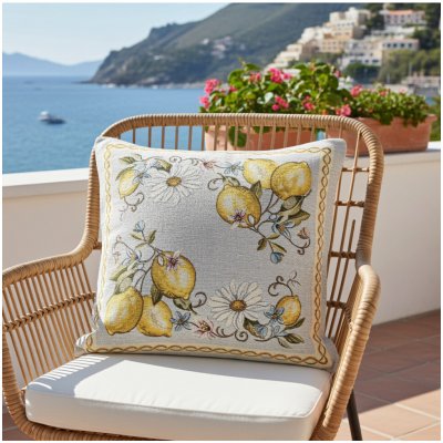 Mondo Italia Gobelínový Citróny Chenille IT117 42x42 cm – Sleviste.cz
