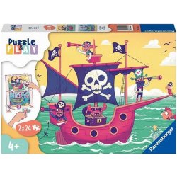 Ravensburger 055920 & Play Piráti a země na dohled 2x24 dílků