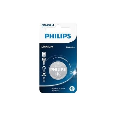 Philips Lithium CR2450 1ks CR2450/10B – Zboží Mobilmania