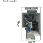 Živá Zeď Samolepka Minecraft Velikost: 79 x 44 cm – Zboží Mobilmania