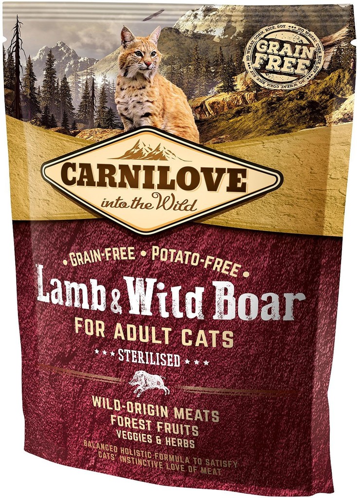 Carnilove Lamb & Wild Boar for Adult Cats Sterilised 400 g