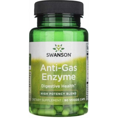 Swanson Anti-Gas Enzyme 123 mg 90 kapslí – Hledejceny.cz