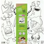FUNNY MAT Funny Mat Podložka na kreslení Monsters + pastelky zdarma 489812 – Hledejceny.cz