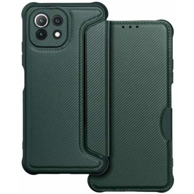 Coolcase Carbon Xiaomi 11 Lite 5G NE / Xiaomi Mi 11 Lite tmavě zelené – Sleviste.cz