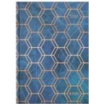 Herlitz A5 Týdenní 2022 modro-zlatý – Zboží Dáma