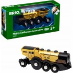 Brio 33630 Mohutná zlatá akční lokomotiva na baterie – Zboží Dáma