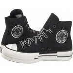 Converse CT All Star Lift Platform Outline Sketch Hi A05071 black/white/black – Zboží Dáma