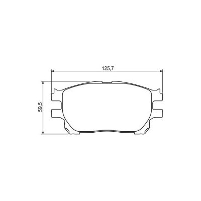 BOSCH sada brzdových destiček, kotoučová brzda 0 986 494 212