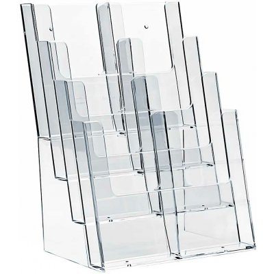 A-Z Reklama CZ plastový zásobník na letáky stojací variabilní 8 x DL 1/3A4 – Zboží Živě