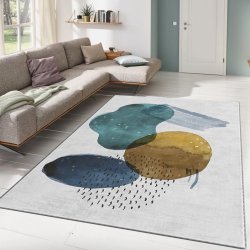 Asir ALHO CARPET 37A šedý s akvarelovým vzorem