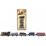 Teddies Sada lokomotiva a vagónky 5ks kov/plast 8cm na zpětné natažení 4 druhy na kartě – Zboží Dáma
