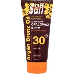 Vivaco Sun Argan Bronz Oil Tanning Cream SPF30 voděodolný opalovací krém 100 ml