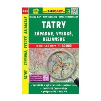 Tatry Západné Vysoké Belianske 1:40 000