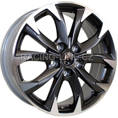 Racing Line BY177 7x17 5x114,3 ET50 black polished – Hledejceny.cz