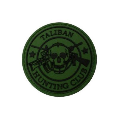 ARMED PATCHES PVC nášivka New Taliban Hunting Club, zelená – Zboží Dáma