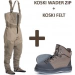 Vision Brodící kalhoty KOSKI Waders ZIP+ Vision Brodící boty KOSKI, filcová podrážka – Zboží Mobilmania