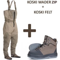 Vision Brodící kalhoty KOSKI Waders ZIP+ Vision Brodící boty KOSKI, filcová podrážka