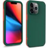 Pouzdro a kryt na mobilní telefon Apple PROTEMIO 35623 DUAL COLOUR Odolný kryt Apple iPhone 13 Pro Max zelený