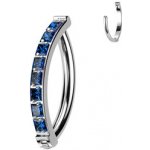 Šperky4U piercing do pupíku titan modré zirkony TIT1304-B – Hledejceny.cz