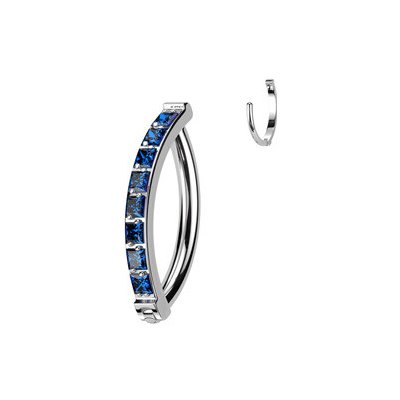 Šperky4U piercing do pupíku titan modré zirkony TIT1304-B – Hledejceny.cz