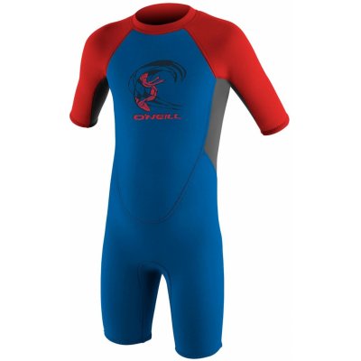 O'Neill Toddler Reactor Boys II 2 mm Back Zip S/S ocean/graphite/red – Zboží Dáma