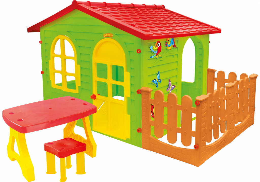 Mochtoys 11541 dětský zahradní domek domeček + plot od 3 599 Kč - Heureka.cz