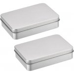 Vbxvsa 2dílná kovová plechovka s víkem, matná plechovka, obdélníková plechovka Altoids 150 x 90 x – Sleviste.cz
