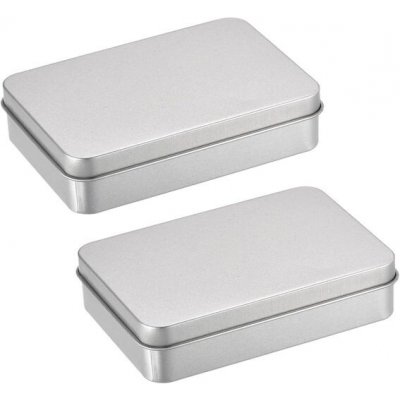 Vbxvsa 2dílná kovová plechovka s víkem, matná plechovka, obdélníková plechovka Altoids 150 x 90 x – Sleviste.cz