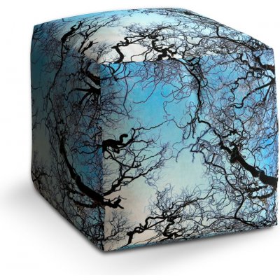 Sablio taburet Cube holé větve 40x40x40 cm