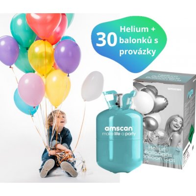 Helium balonků mix barev Amscan – Zbozi.Blesk.cz