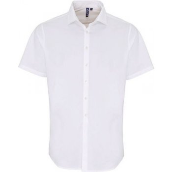Premier Workwear pánská bavlněná košile s krátkým rukávem PR246 white