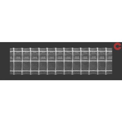 Kovovégarnýže.cz řasící stuha tužkový sklad, 7,5 cm, 1:2 Délka řasící stuhy: 0,50m – Zboží Mobilmania