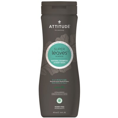 Attitude Super leaves přírodní Shampoo & tělové mýdlo 2in1 pro muže proti lupům 473 ml – Hledejceny.cz