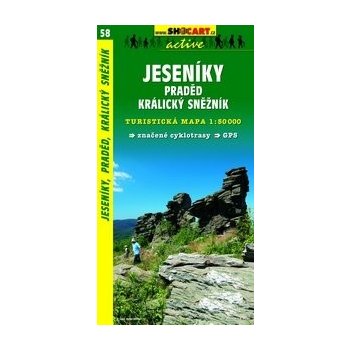 Jeseníky Praděd Kralický Sněžník 1:50 000 turist .mapa