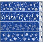 Anděl Přerov Okenní fólie pruhy visící ozdoby bílé s glitry 64 x 15 cm – Hledejceny.cz