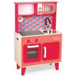 Janod elektronická dřevéná kuchyňka Spicy Cooker 06573 červená – Zboží Mobilmania